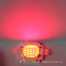 Grânulo integrado conduzido vermelho do diodo emissor de luz do poder superior de 6-7V 10w microplaqueta
